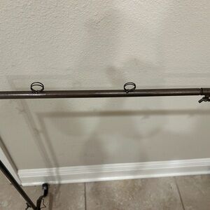 Elegant Brown Metal Holiday Stand folds up to 10” x 22”